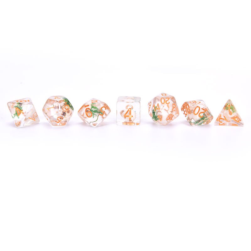7 unids/set dados poliédricos juegos juego de dados de mesa juegos de mesa