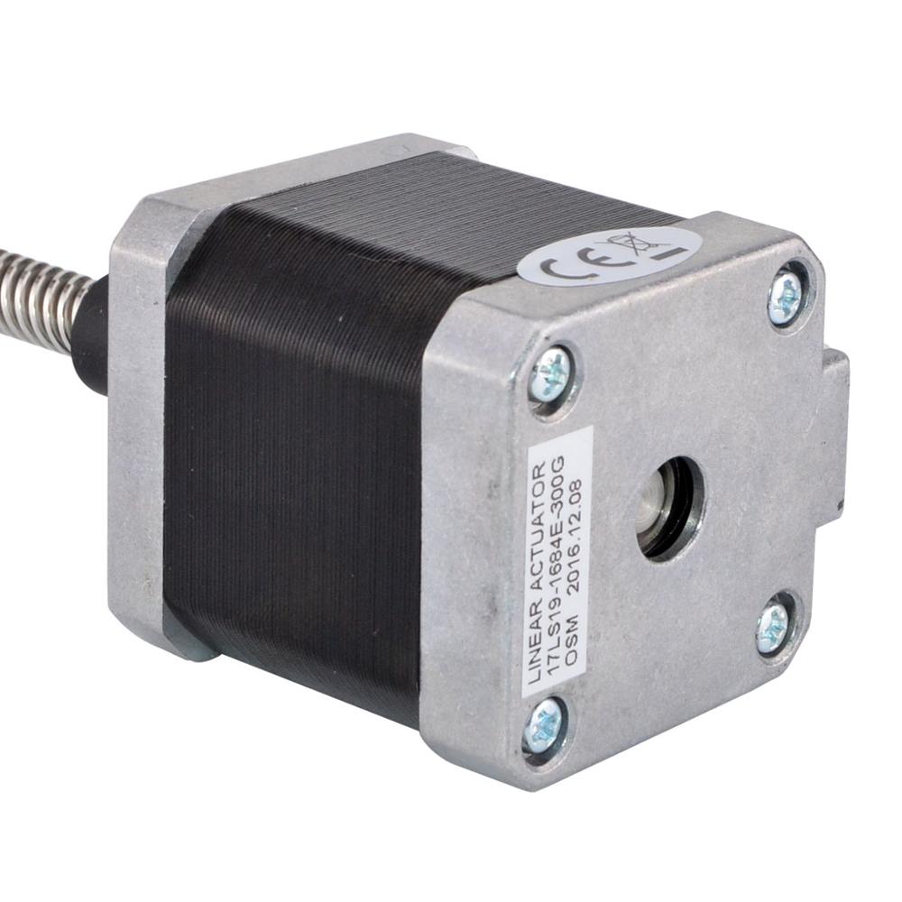 Nema 17 linear Schrittmotor Externe 48mm Stapel 1.68A mit 300mm Tr8x8 Gewindestange