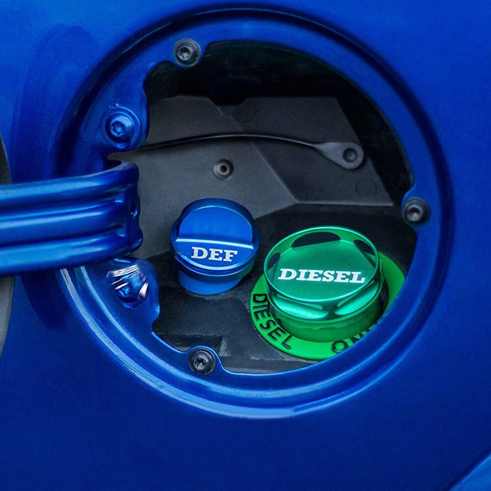Green Aluminum Alloy Diesel Fuel Cap Fit for Dodge Ram 1500 2500 3500