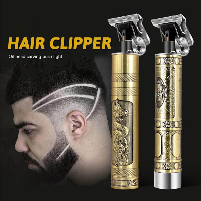 Akku-haarschneidemaschine Professionelle Trimmer für männer Rasierer Bart 0mm Haar Schneiden Maschine USB Barbier Einkaufen