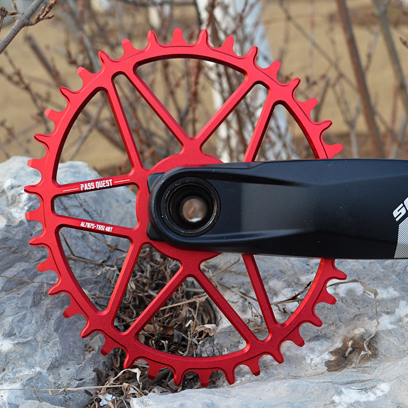 Pass quest offset 0mm gxp oval smal bred kedjekrans vevsats för sram  xx1 x01 mtb mountainbike kedja hjul cykel gear 30-42t