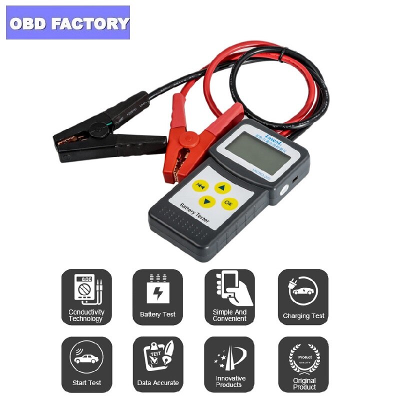 Version MICRO-200 Automotivo batterie numérique CCA analyseur de batterie véhicule voiture testeur de batterie 12V outil de Diagnostic multilingue