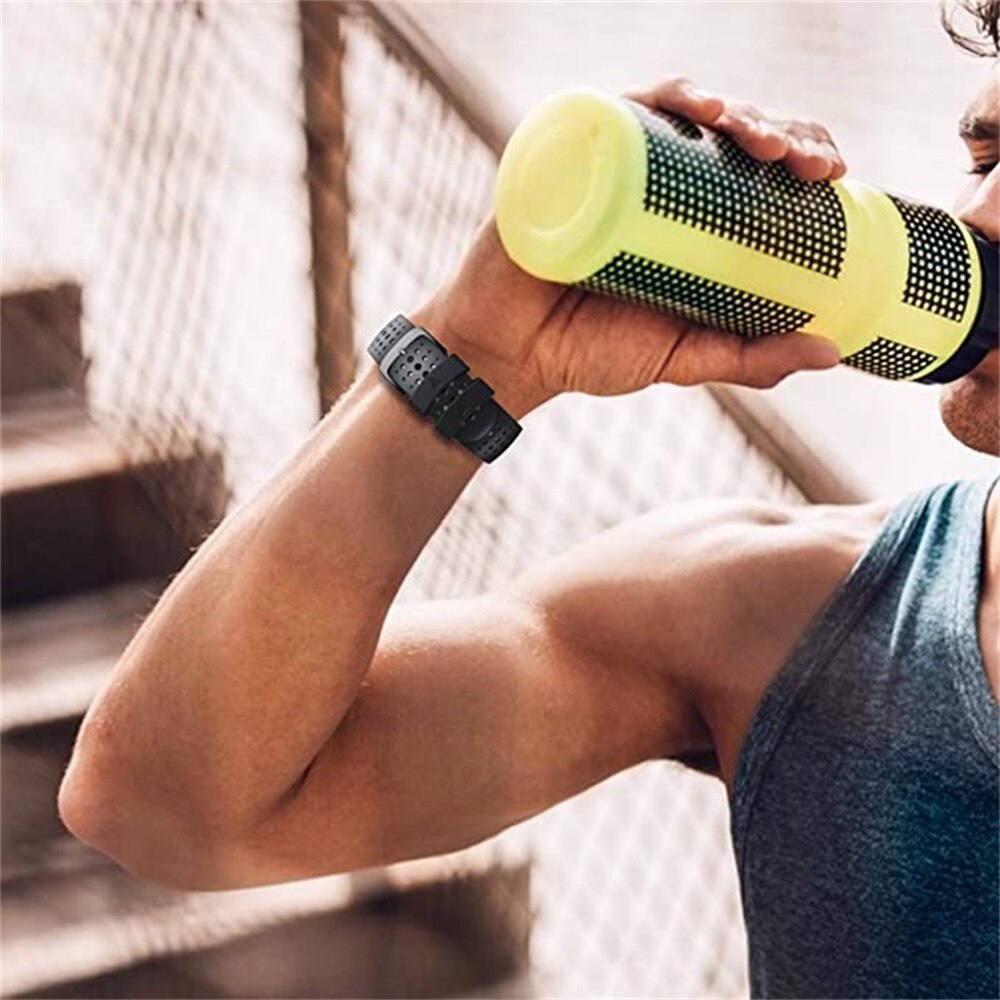 Anbest Siliconen Horloge Band 22Mm Breedte Vervanging Band Voor Fenix 6 5 5 Plus 6 Pro Band Voor Forerunner 935 945