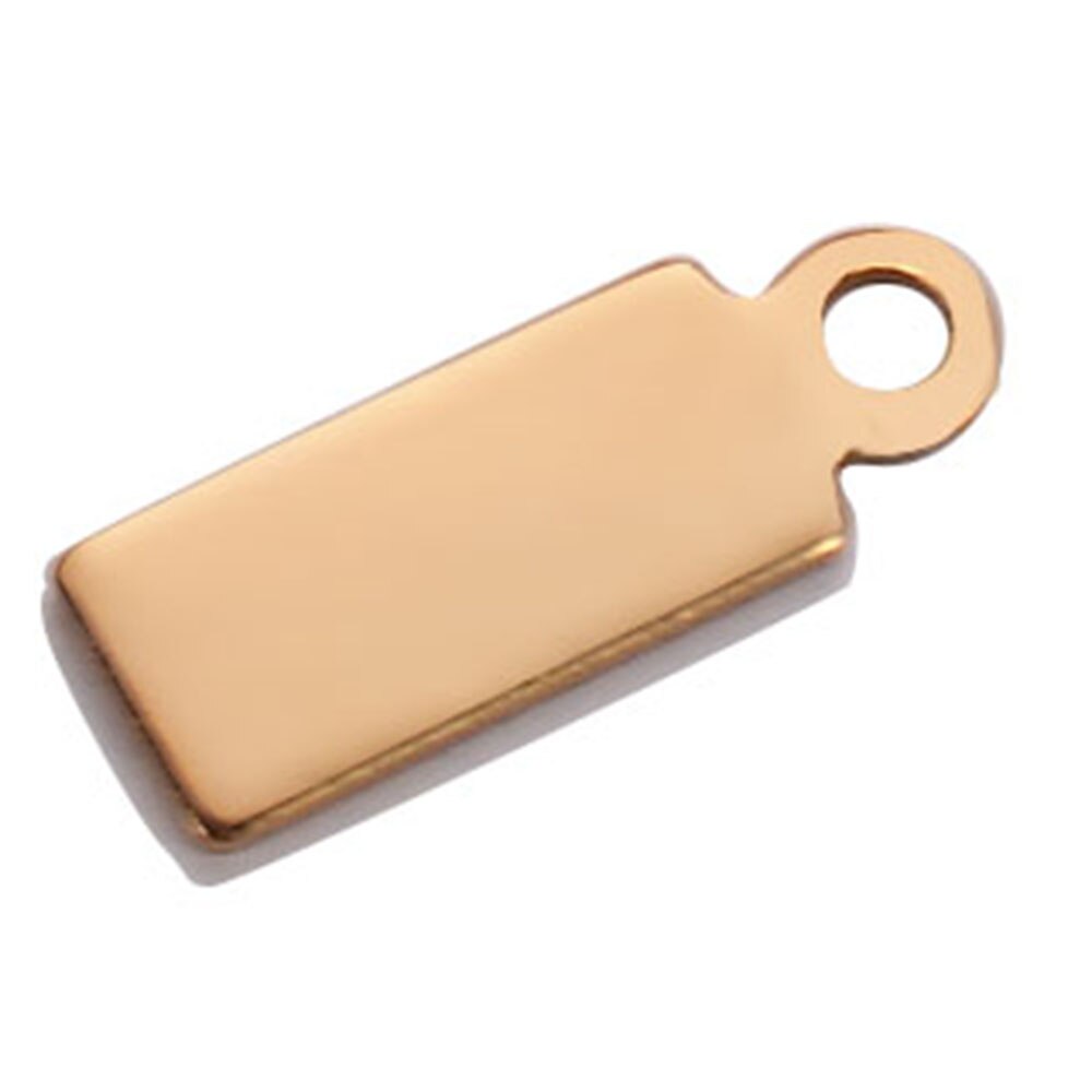 50 teile/los Edelstahl leer Stanzen Hund Stichworte Anhänger Charme DIY für Halskette Schmuck Zeug: Gold