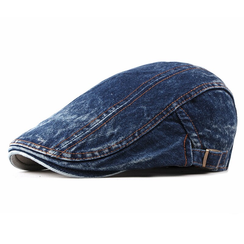 Chapeau de Newsboy délavé pour les vieux hommes, rétro, casquette plate en lierre, casquette en Patchwork, printemps et été