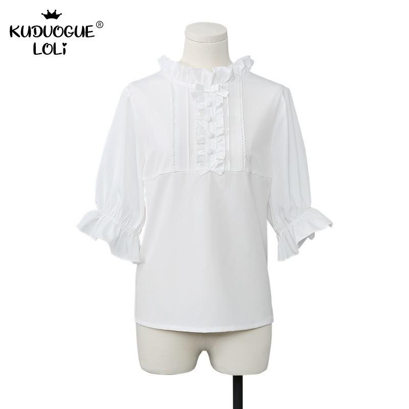 Lolita JSK robe chemise ensemble fille Kawaii femmes haut bretelles gothique thé fête doux Vestidos victorien mignon longue Loli robe pour les femmes