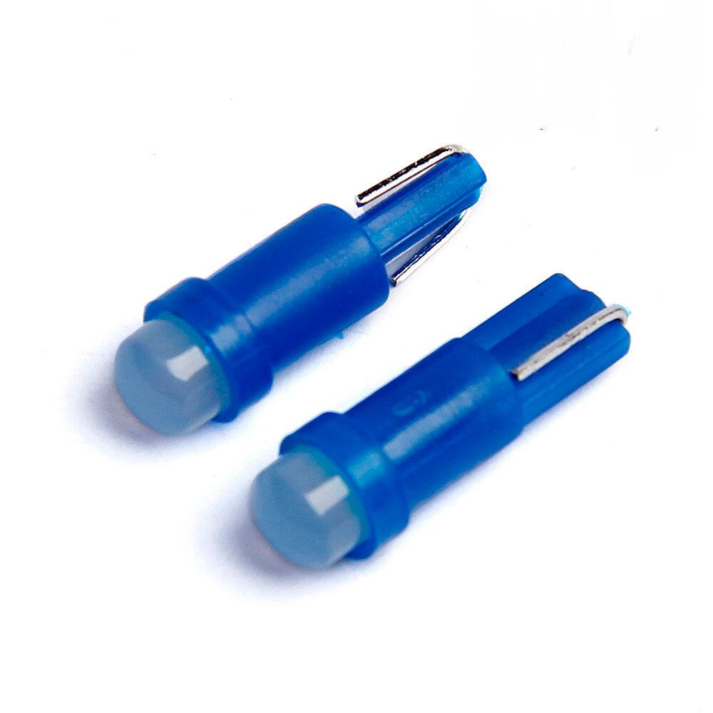 4 stks/partij T5 Cob Auto Deur Leeslamp Universal Car Light Led Lampen Lampen Kleurrijke Interieur Ornamenten Accessoires: Blauw