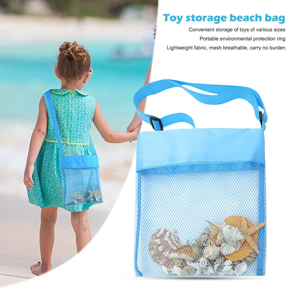 Draagbare Kids Strand Zand Speelgoed Netto Diversen Netje Baby Zee Storage Netwerk Pakket Gemak Outdoor Speelgoed Voor Kinderen