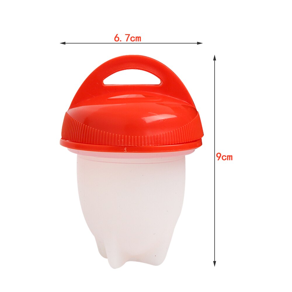 6 st äggkokare silikon tjuvfiskare non-stick äggkokare avdelare kokt äggkopp multifunktionell äggångare kökstillbehör