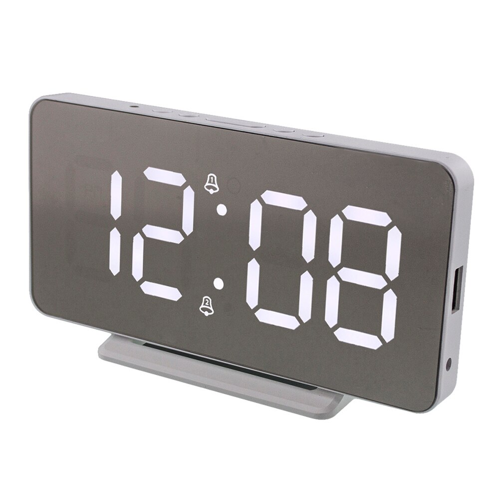 Multifunctional LED Display Digital Alarm Clock Modern Temperature Clock