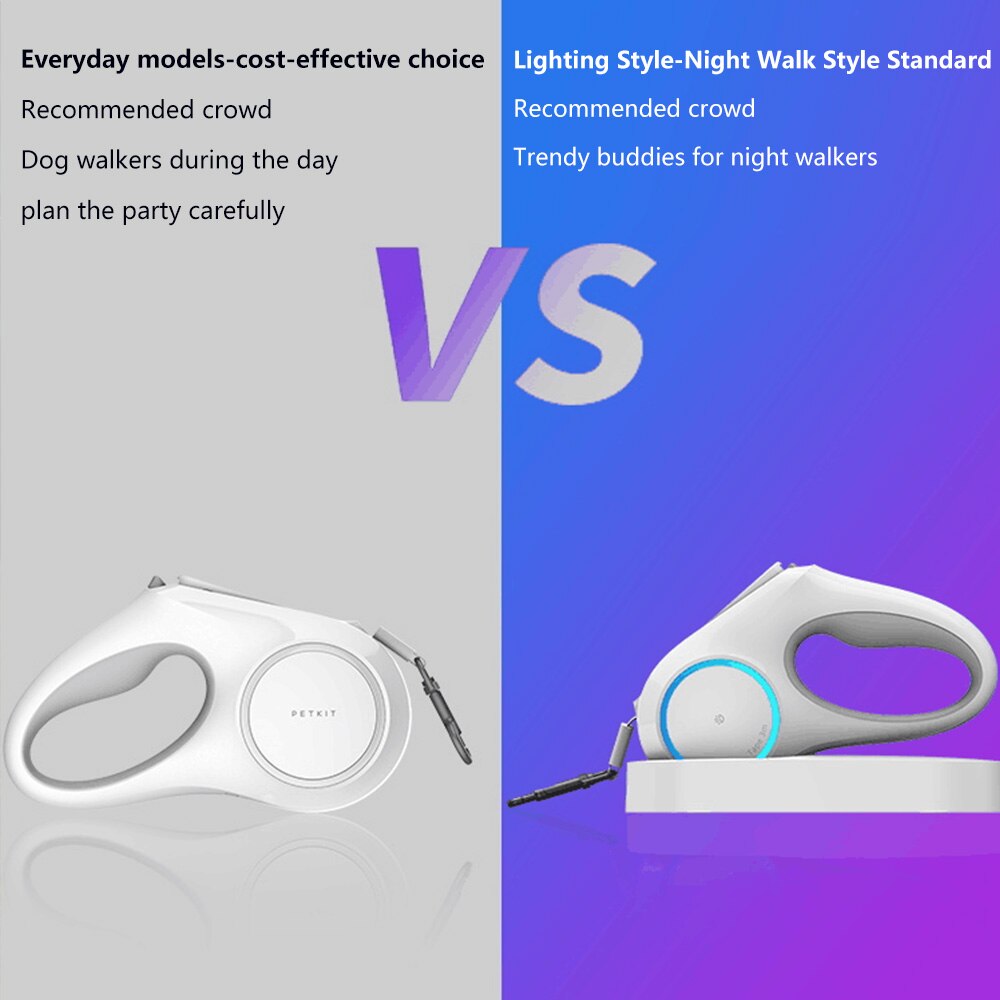 Xiaomi-Correa de tracción para perro, accesorio con forma de anillo Flexible, luz LED nocturna, Go Shine Max, 3m/4,5 m