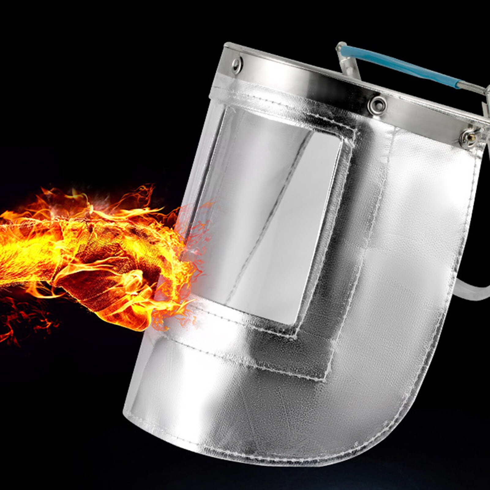 Welding Hood Protective Headwear Industrial Smelting Metallurgy Fireproof Aluminum Foil Welding Face Shield Cooking Shield