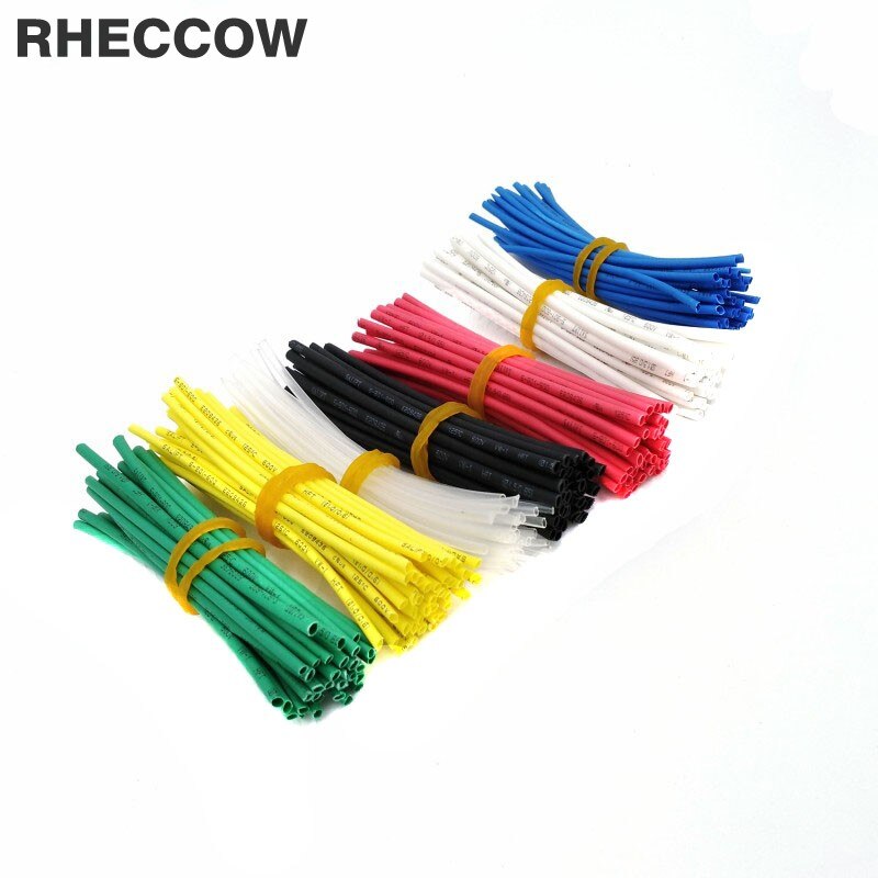 Rheccow 420 stk 1mm 7cm 70mm 600v 2:1 krympeslange krympeslange isolerende isoleringsmuffer wire wrap kabel kit