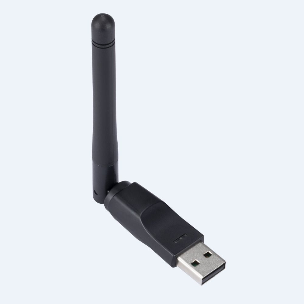Portable Wi-fi Dongle 150Mbps MT7601 Network Card USB 2.4GHz 150Mbps USB Wifi Adapter MT7601/8188 Antenna for Computer/Phone: black