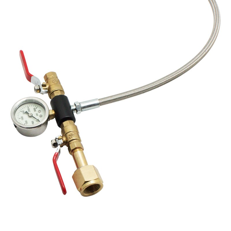 SodaMaker External CO2 CGA320/W21.8 Tank Adapter and Hose Stainless Steel Soda Water Seltzer Water Carbonated Water Hose Adapter