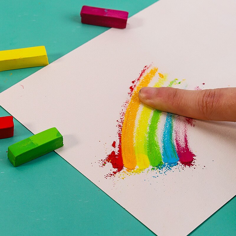 Juego de tóner de línea de dibujo fácil de usar, tinte de pelo suave portátil, juego de pintura de tiza Pastel corta, 32/48/60 colores