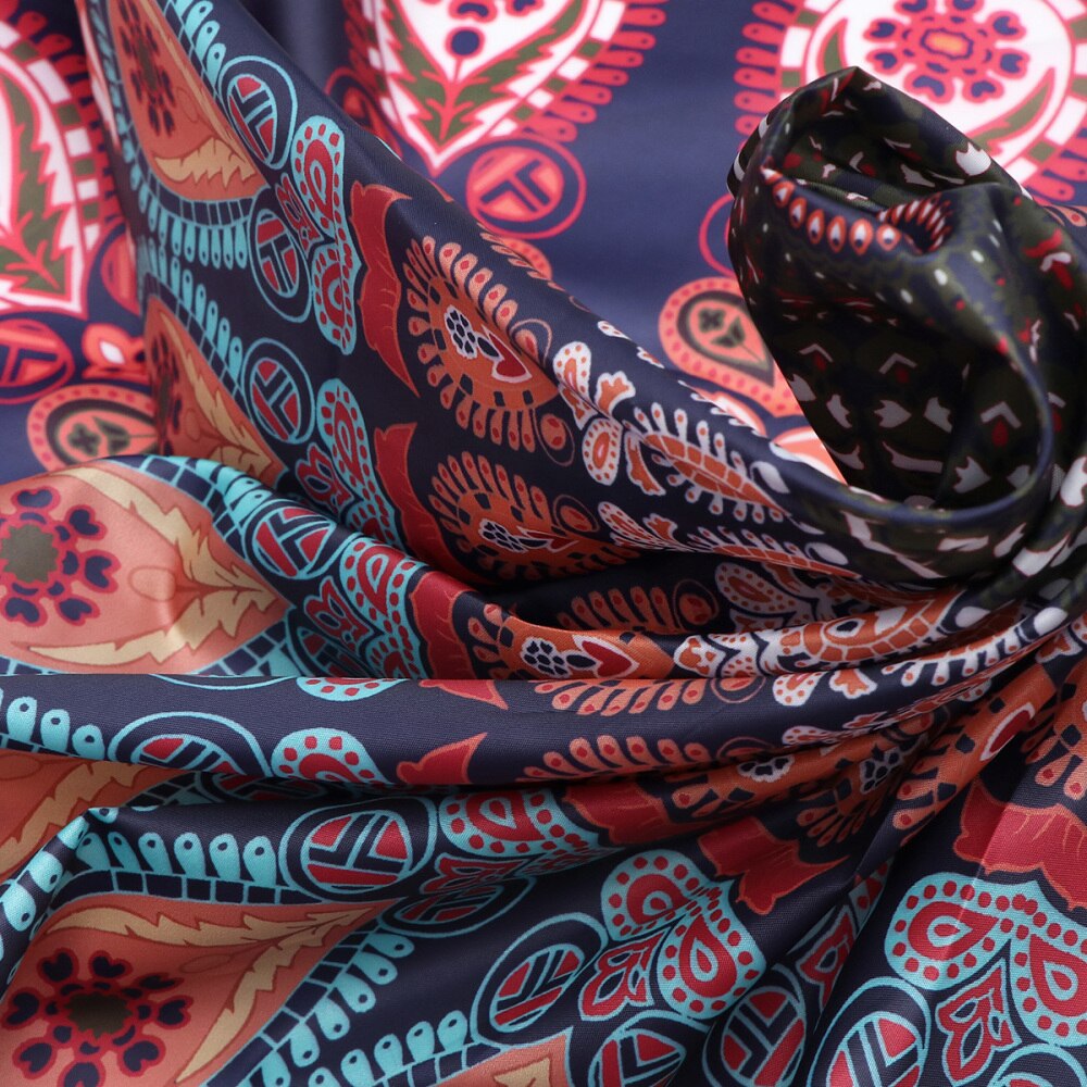 1pc bedrukte sjaals unieke uv-bescherming lichtgewicht ronde dames sjaal doek accessoire strandlaken sjaal handdoek voor dames