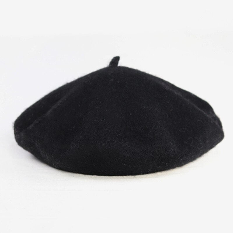 Szara tablica świetlna Beret dorywczo dopasowana czapka malarza gwiazda tego samego stylu kapelusz dyni jesienno-zimowa nowość: black