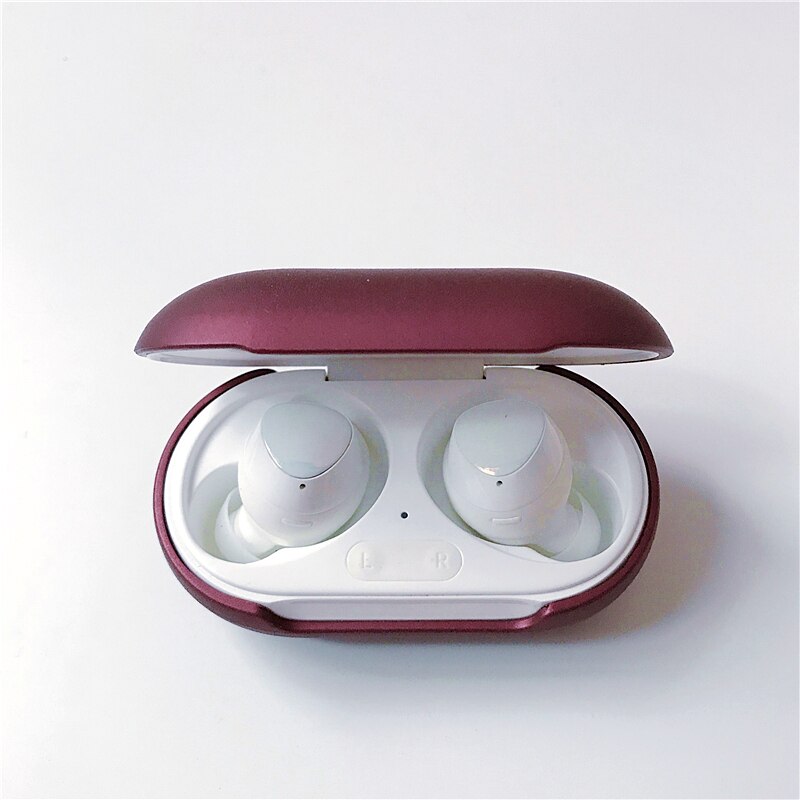 Harte PC Schutzhülle Für Samsung Galaxy Knospen + Bluetooth Kopfhörer Fall Für Galaxy Knospen Plus Headset Lade Box Zubehör: Wine red