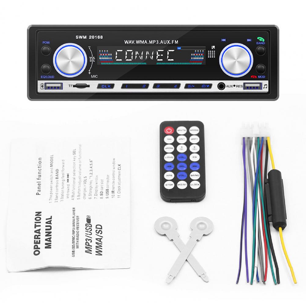 Universal 12V Voltage Bluetooth Car MP3 Player Dual USB Multi-function Multimedia Player Car Card Player Radio