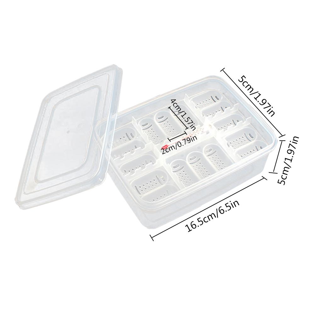 16 Grids Egg Hatching Guard Palace Snake Lizard Reptiles Hatching Egg Tray Reptile Hatching Breeding Box Incubator