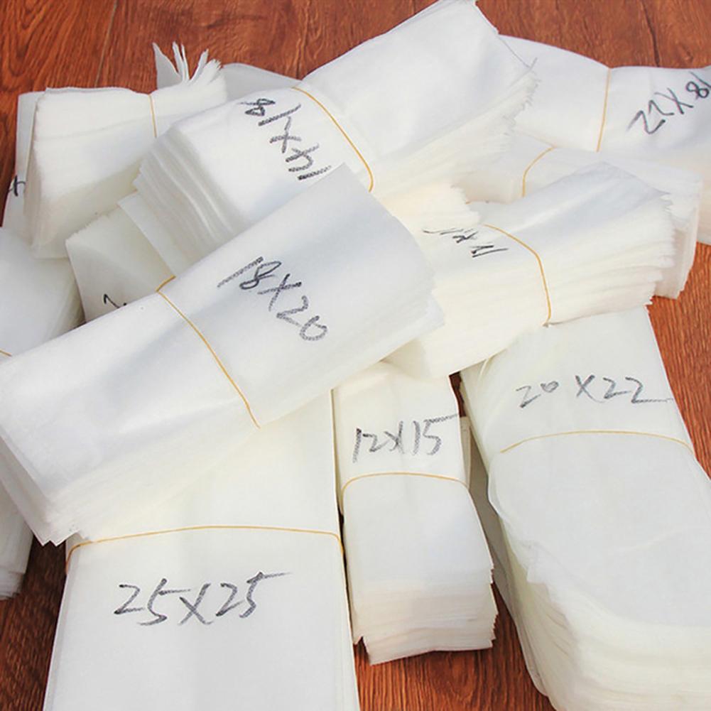 50% 100pcs-Degradable Corrosiebestendig Non Woven Non Woven Kwekerij Plant Grow Bag Planter Tuin Milieubescherming