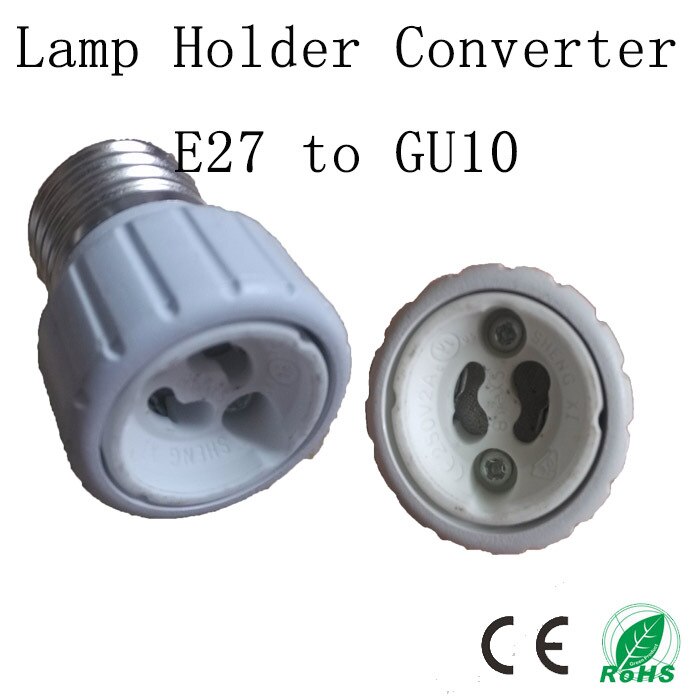 5 stks/partij De LED Lamphouder Converter, E27 naar GU10 base, e27 adapter Socket Houder