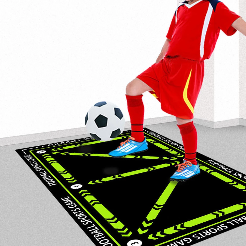 Estera de entrenamiento de fútbol, estera de entrenamiento de drible antideslizante plegable para niños y adultos, esteras de Fitness insonorizadas, equipo de entrenamiento de fútbol: Lavanda