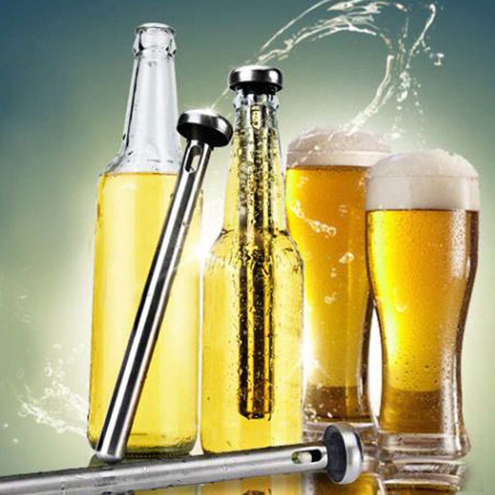 Stainless Steel Beer Cooler Portable Cooling Wine Cooler Stick Ice Cold Beverage Chiller For Kitchen Tools 1pcs