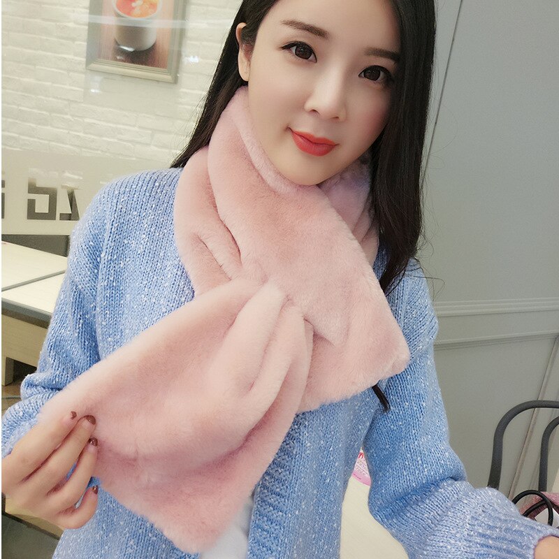 Scarf écharpe fausse fourrure pour femmes | Écharpe d'hiver chaude et douce, écharpe à anneau pelucheux, châles, enveloppes, écharpe à épaules, , au détail,