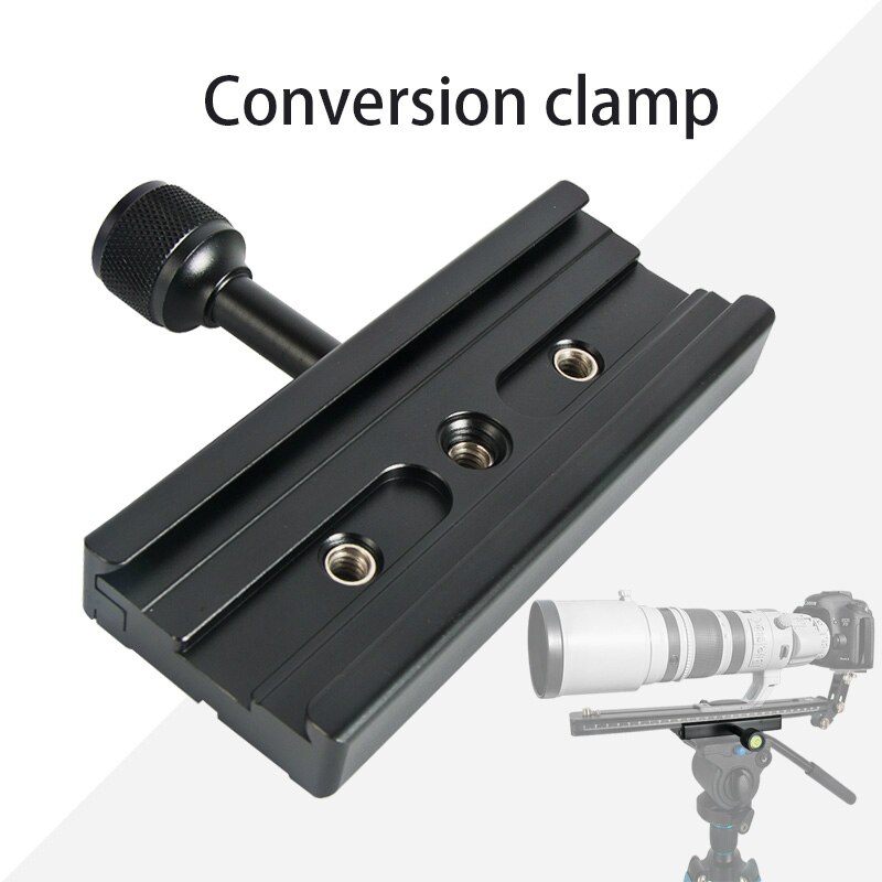Camera clamp long plate mount clamp tripod plate adapter telephono lens clamp for arca swiss plate tripod dslr camera QR120