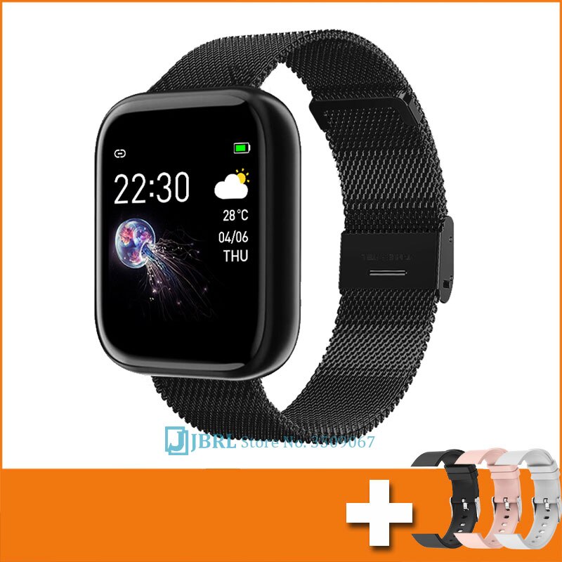 Digitalt børneur børneure til piger drenge armbåndsur børn studerende sport bluetooth ur elektronisk armbåndsur timer: Stål tilføje rem 4