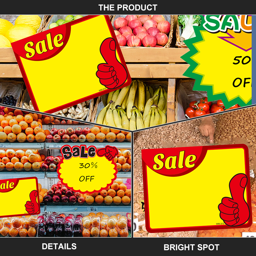 50 Pcs Markt Prijs Borden Reclame Tags Retail Shop Blank Label Tags