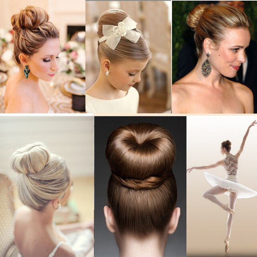 Leeons S/M/L Hair Doughnut Dish Hair Donut Bun Maker Wig Hair Donut Braids Hair Accessories Hair Bun Headband Doughnut Maker