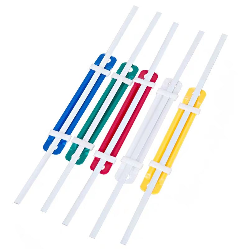 50Pcs/Lot 2 Holes Plastic Fasteners Document Paper Binding Binder Paper A4 A5 File Fastener Office Equipment Accessories