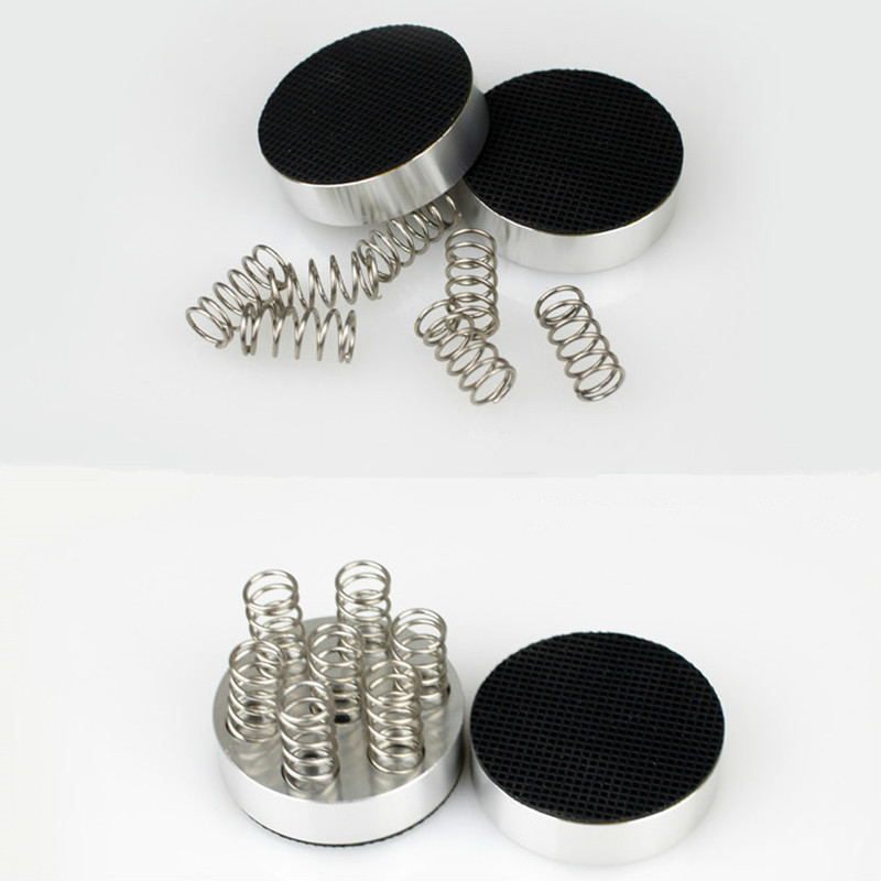 4 Stuk Speakers Versterker Chassis Voet Stand Aluminiumlegering Rvs Lente Absorber Voet Pad