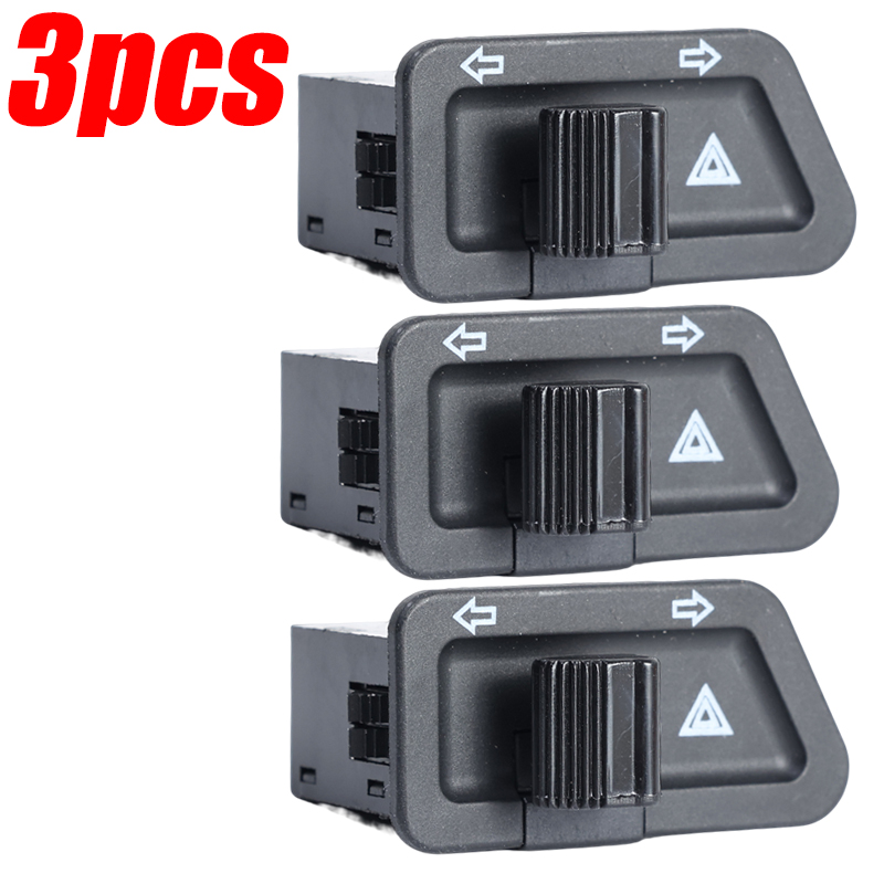Bouton de commutation de clignotant de moto, double flash, marche, arrêt, démarrage, véhicules électriques, scooter, pièces de rechange, 3 broches: Bleu