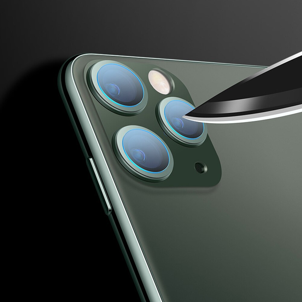 Herdet glass støvtett bak kamera linse beskyttelsesfilm for iphone 11 pro max