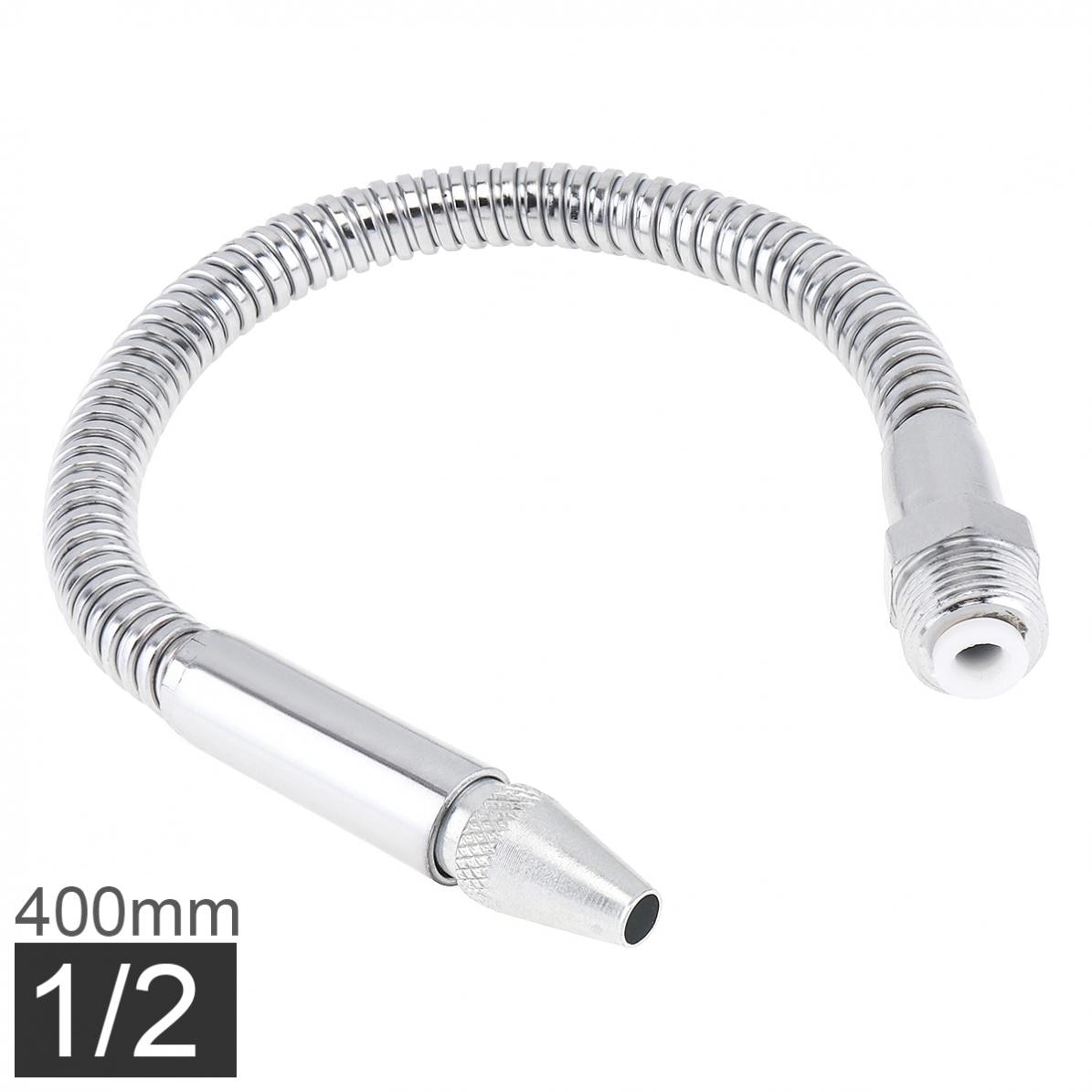 1/2 Inch 390mm Metal Flexible Water Oil Cooling Tube with Round Head Nozzle for CNC Machine / Milling /Lathe