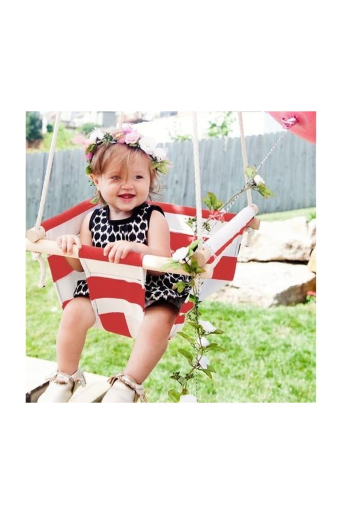 Wooden Swing Baby Swing Hammock Crib Kids Play