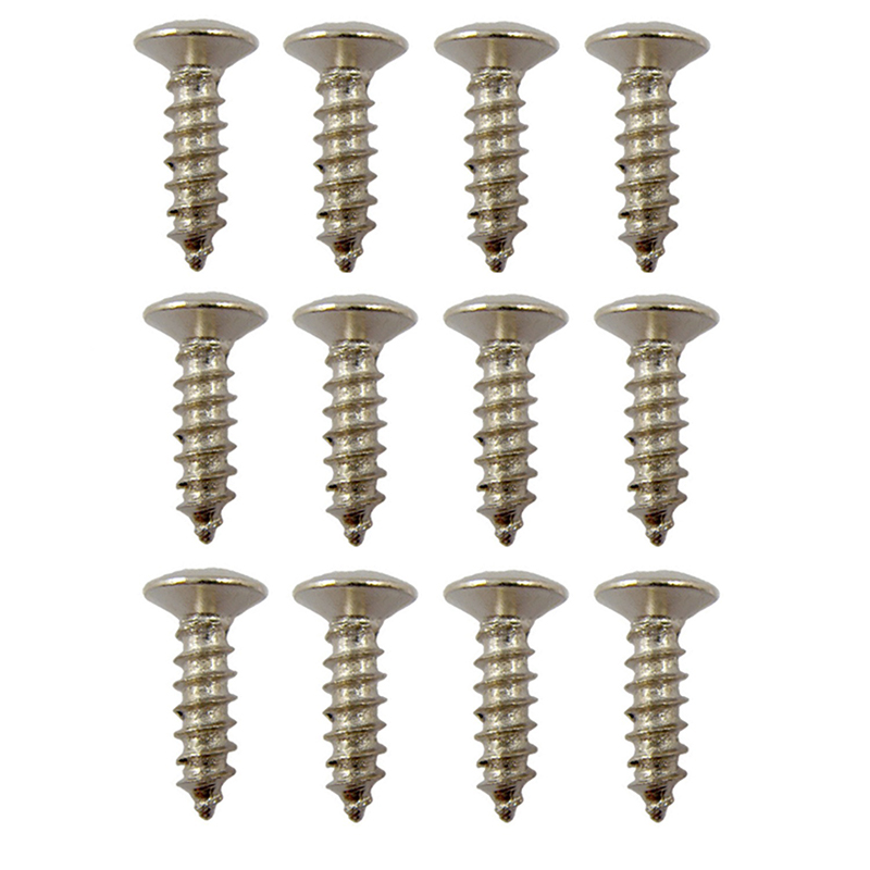 Elektrisk gitar bass beskyttelsesplate skruer 3*12mm beskyttelsesplate bakdeksel plate sokkelskruer med eske emballasje hy