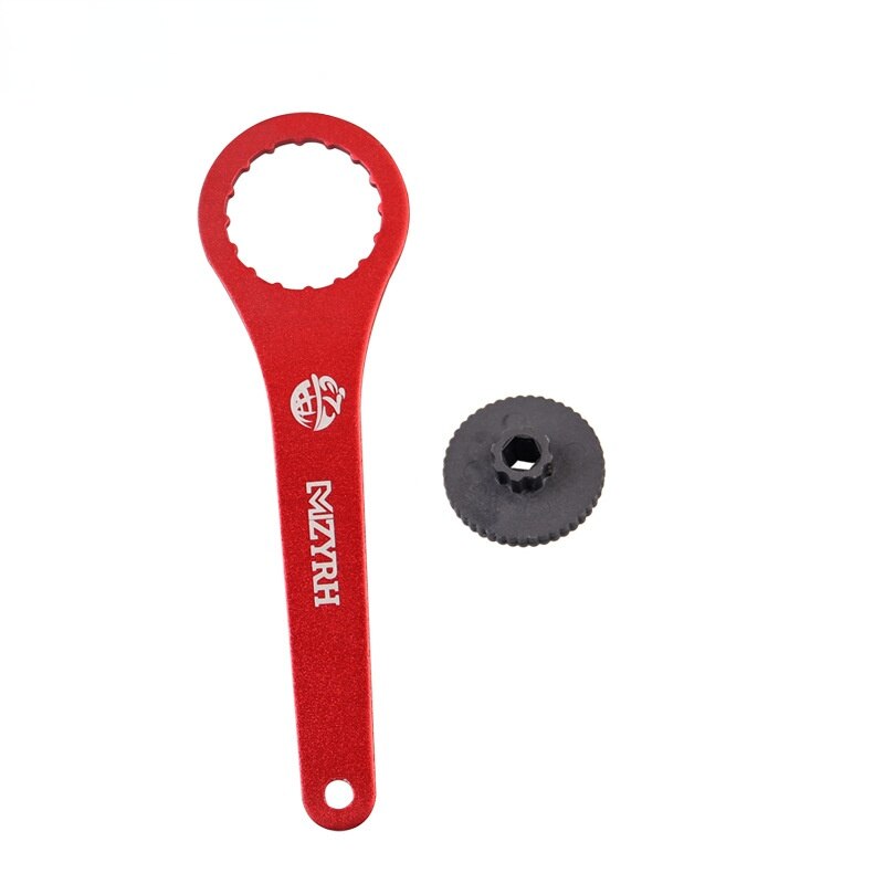 Bicycle BB Bottom Brackets Wrench Removal And Installation Tool For BB44mm-16 Bike Tool Spanner Repair Tool With crank cover: Red