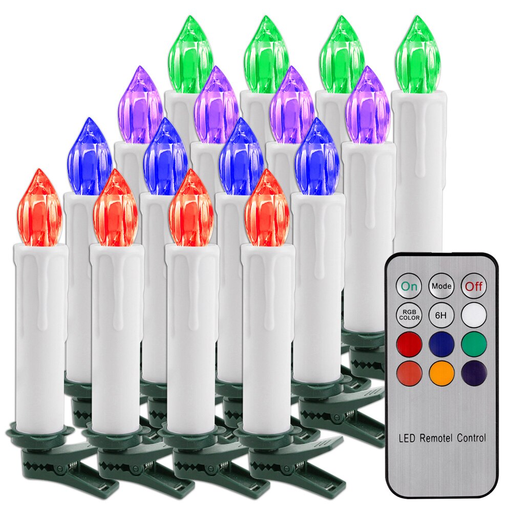 Battery Operated Flameless Candles LED Christmas Decorative Candles With Remote Control LED Candles
