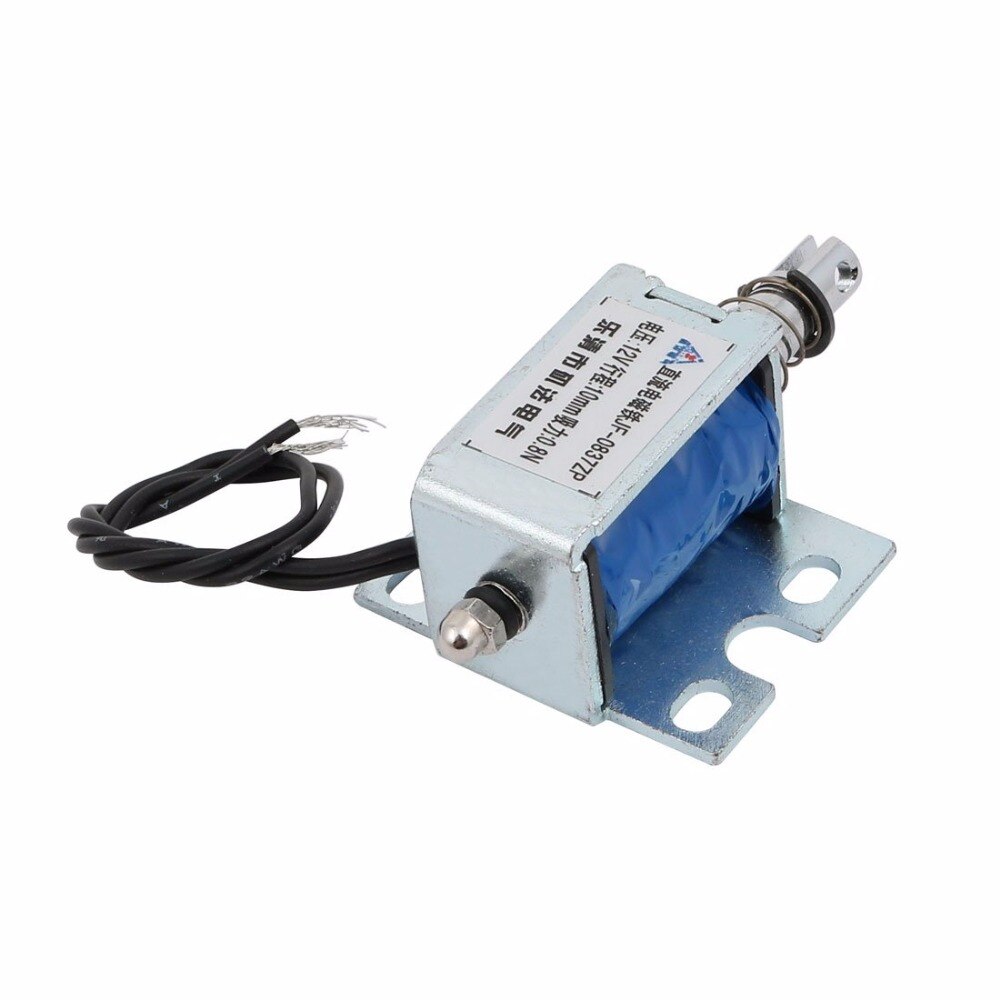 ZYE1-0837ZP/JF-0837ZP DC 6V 12V 24V 0.8N 10MM Push Type Open Frame Solenoid Electromagnet