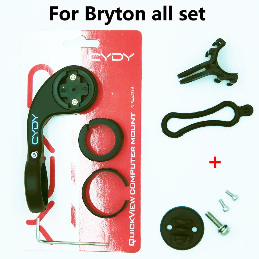 CYDY Garmin-soporte para ordenador de bicicleta, Edge 25, 130, 200, 520, 820, 1000, Bryton Rider 320, 420, 530, 860, Wahoo, ciclismo de montaña: For Bryton all set