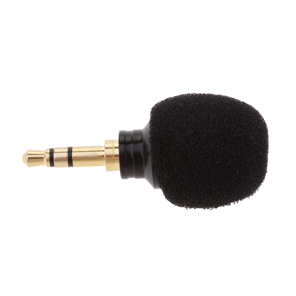 Micrófono Mike con sonido condensador Mini, Conector Mono/estéreo/estándar de 3,5mm para amplificador de grabación de voz, teléfonos móviles: Black 3.5mm Stereo 