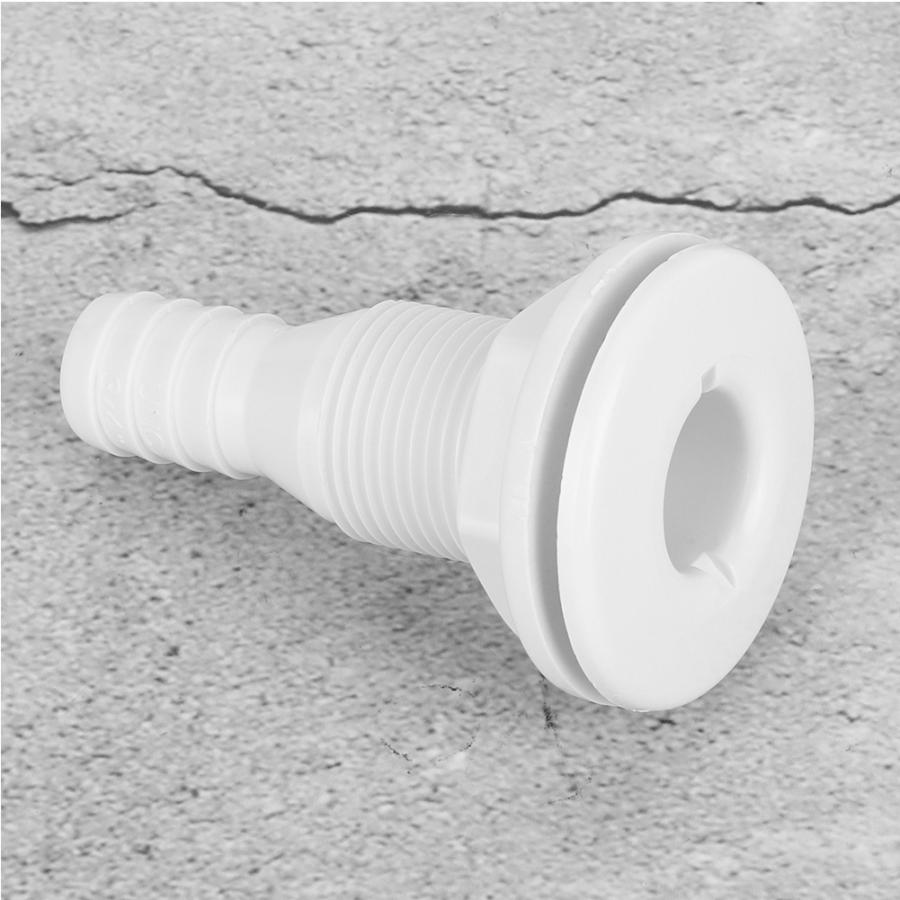 Exhaust Manifold 3/4in Plastic Marine Thru Hull Exhaust Fittings Boat Drain Outlet Plug White exhaust boat accessories marine