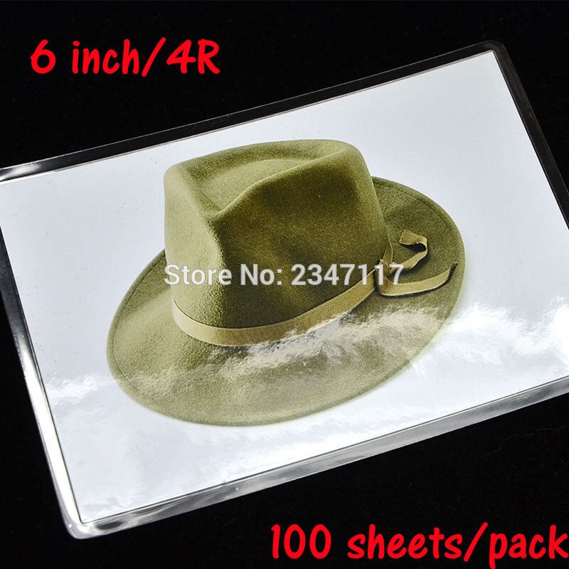 Película de laminación 4R 48mic/50mic/60mic, tamaño de papel fotográfico 160mm x 110mm, 100 hojas/paquete