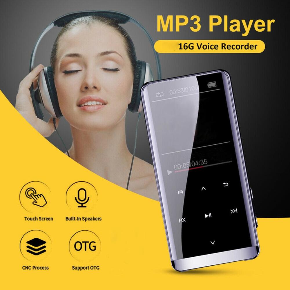 MP3 Speler Bluetooth 16 Gb Fm Radio Hifi MP4 Musikspieler Mit 800mA Batterie/Otg Recorder MP3 Muziekspeler