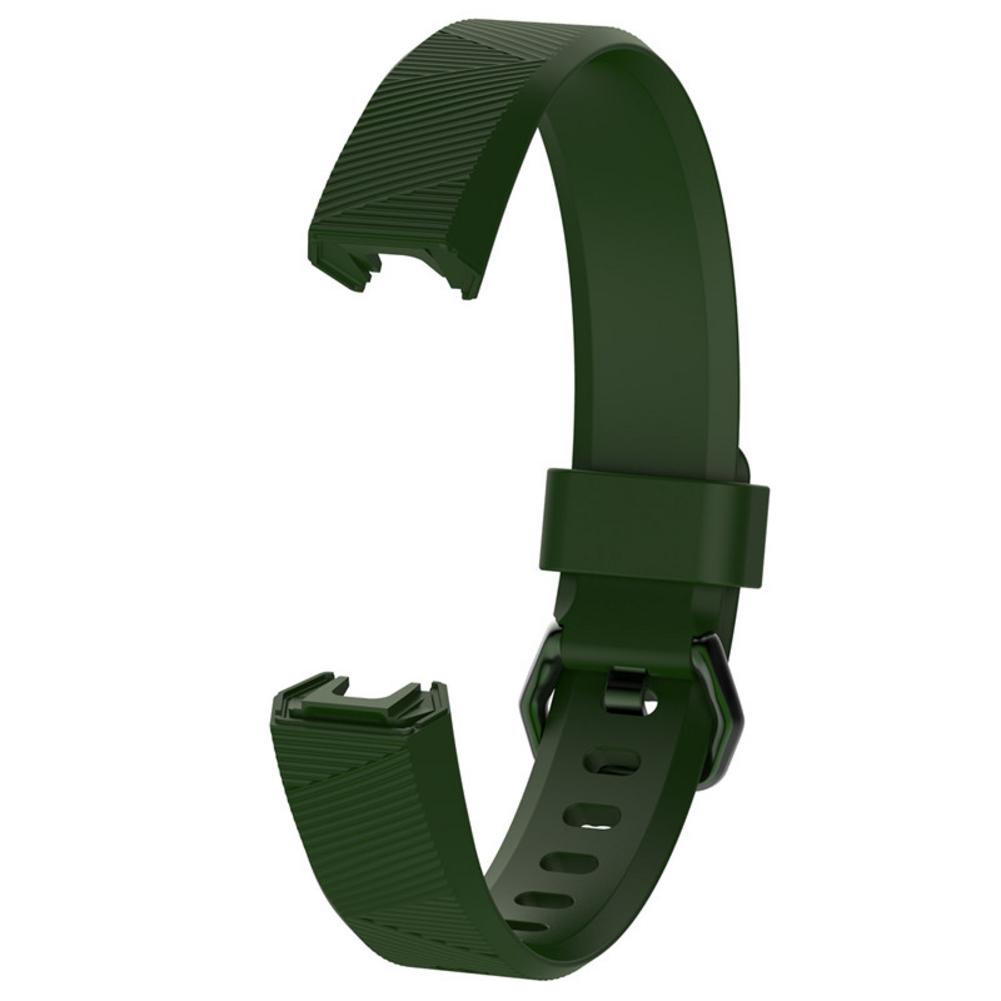 Silicone Watch Band For Fitbit Alta HR Watch Replacement Wristband Strap Classic Watchband Accessories: Army Green